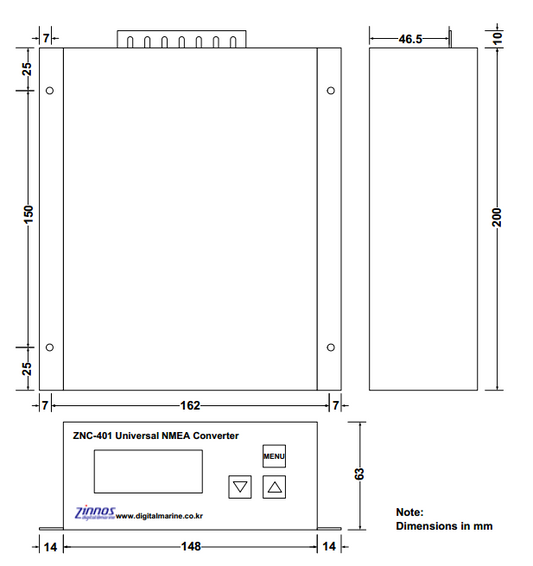 Zinnos ZNC-401 Universal NMEA 0183 Converter