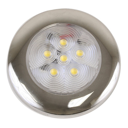 Scandvik B3 Downlight Surface Mount  Cool White  SS Trim  IP67  1224V 41320P