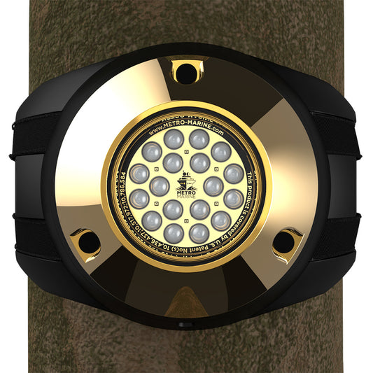 Metro Marine HighOutput Piling Mount Underwater Light wIntelligent Monochromatic LEDs  Aqua 45 Beam FPMR1A345