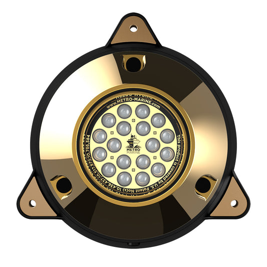 Metro Marine HighOutput Surface Mount Underwater Light wIntelligent Monochromatic LEDs  Blue 45 Beam FSMR1B345
