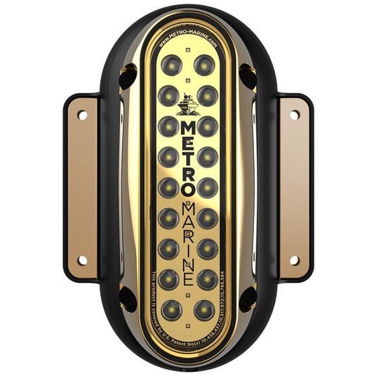 Metro Marine HighOutput Vertical Surface Mount Light wIntelligent Monochromatic LEDs  White 90 Beam FSME1VW390