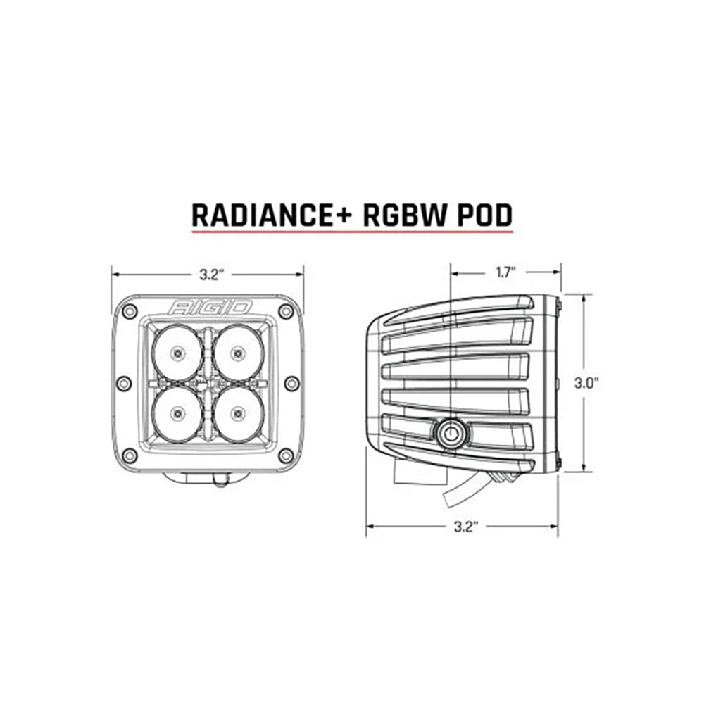 RIGID Industries Radiance  Pod  RGBW  Pair 202053