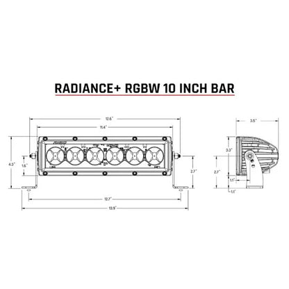 RIGID Industries Radiance  10 Light Bar  RGBW 210053