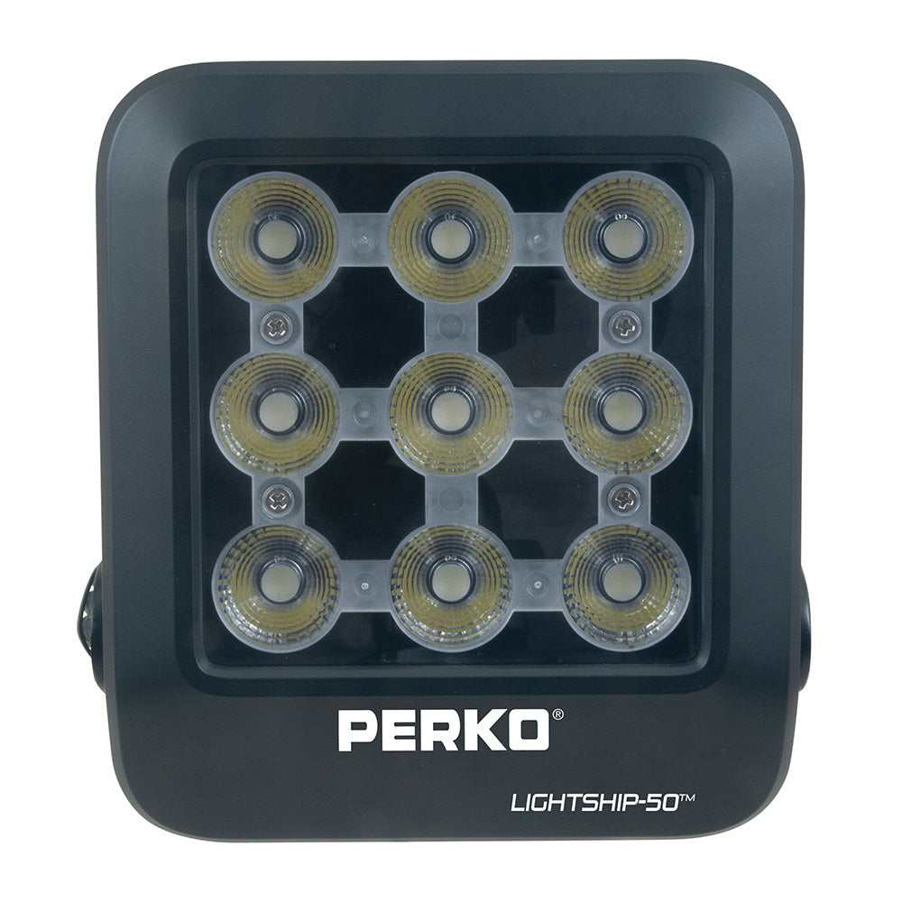 Perko Lightship 50 LED High Performance Spotlight  1224V  Black 1643050S0B