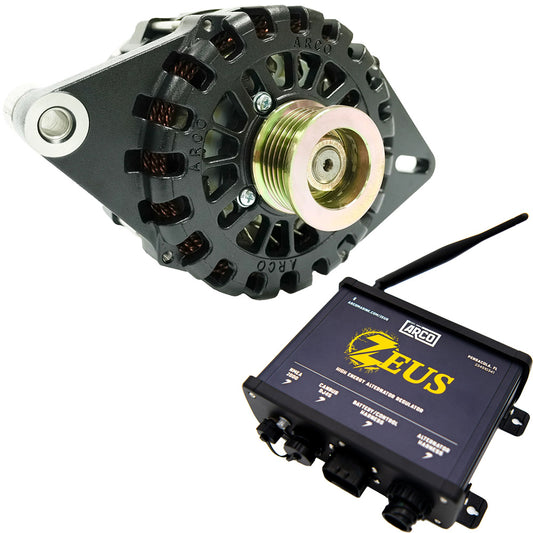 ARCO Zeus A800048V 8kW 12 Single Foot Alternator wIsolated Ground  Zeus HighEnergy Alternator Regulator 4605AZ1000