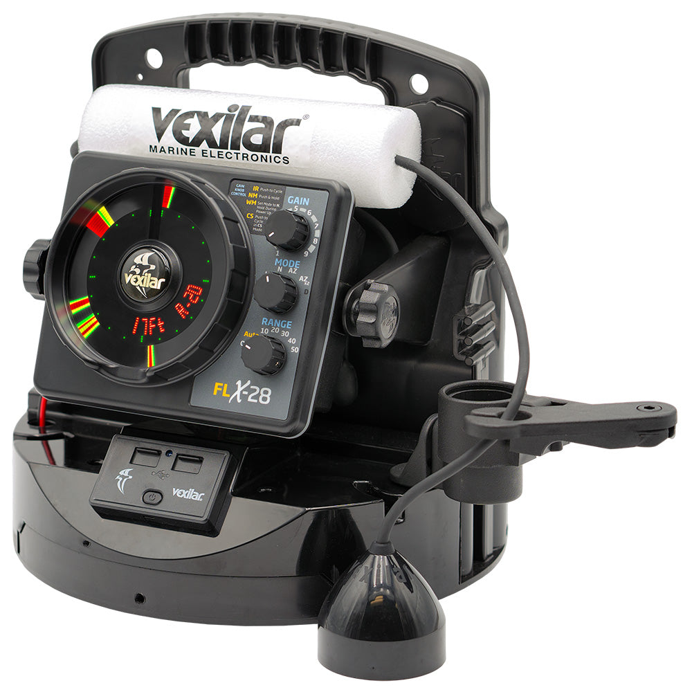 Vexilar FLX-28 Pro Pack Elite Fishing System w/Pro View Ice-Ducer  Vexilar Lithium Battery [PPEL28PV]