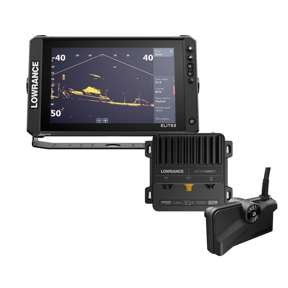 Lowrance Elite FS 12  No Transducer  ActiveTarget 2 Bundle 00016498001