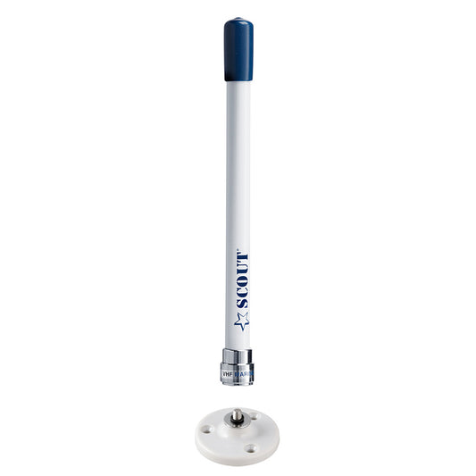 Scout 9 Stubby White VHF Antenna wQuick Mount Includes 5M RG58 Mount  Integrated Connector KS10 PF AN NVHF00025