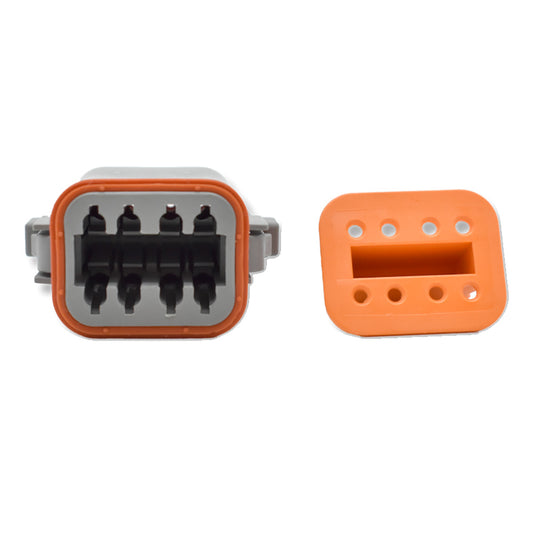 Bluewater 8 Position Female Deutsch Connector wWedge Lock DT0608SA