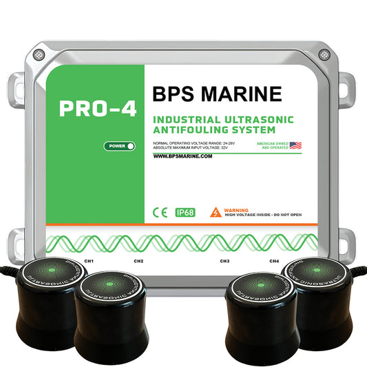 BPS Marine PRO4 4Transducer Ultrasonic Antifouling System  24VDC 24VPRO4
