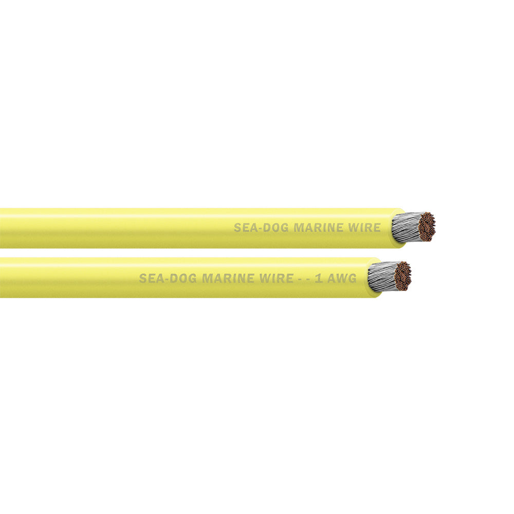 SeaDog 1 AWG Yellow Battery Cable  25 8001030