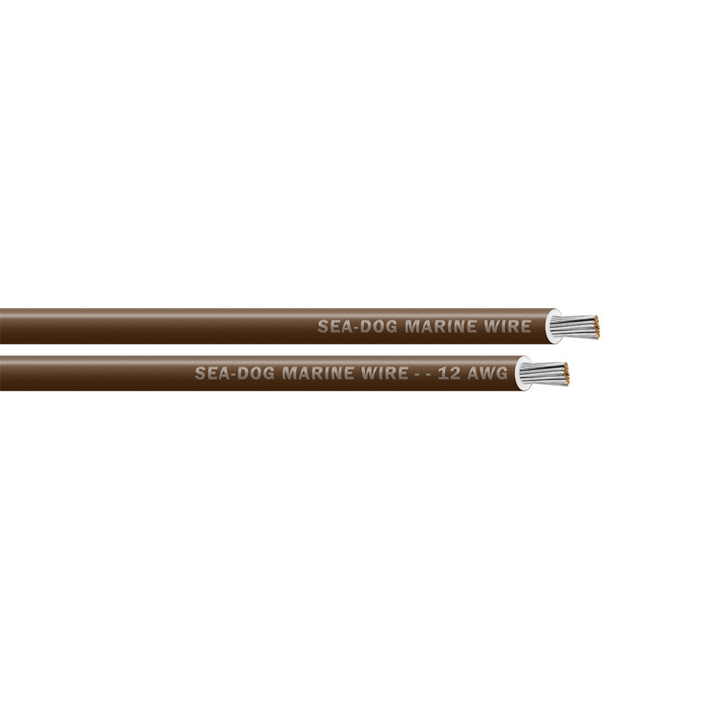 SeaDog 12 AWG Brown Primary Wire  1000 8012079