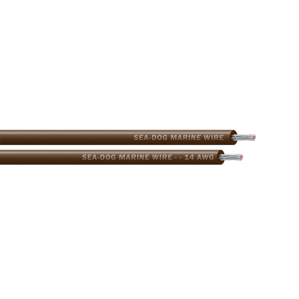 SeaDog 14 AWG Brown Primary Wire  1000 8014079