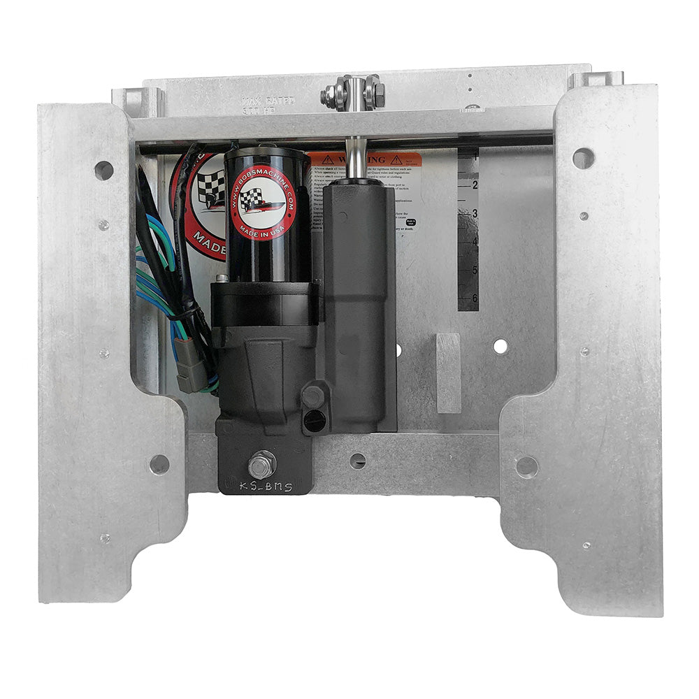 Bobs Machine 8 Setback Action Series Hydraulic Jack Plate  Silver 100108001NOPCNOSPNNG