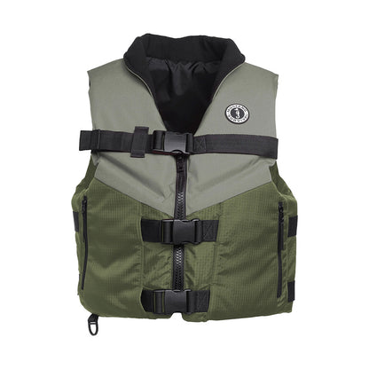 Mustang Accel Foam Vest  GreenGrey  Large MV4627833L