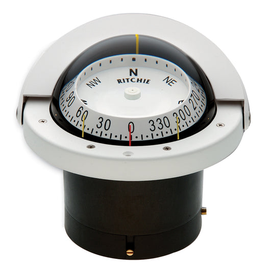 Ritchie FNW203 Navigator Compass  Flush Mount  White FNW203