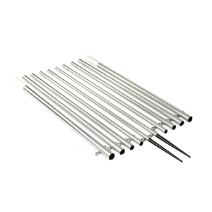 Lees 19 Extra Strong Bright Silver Outrigger Poles 2 OD AP3519XS