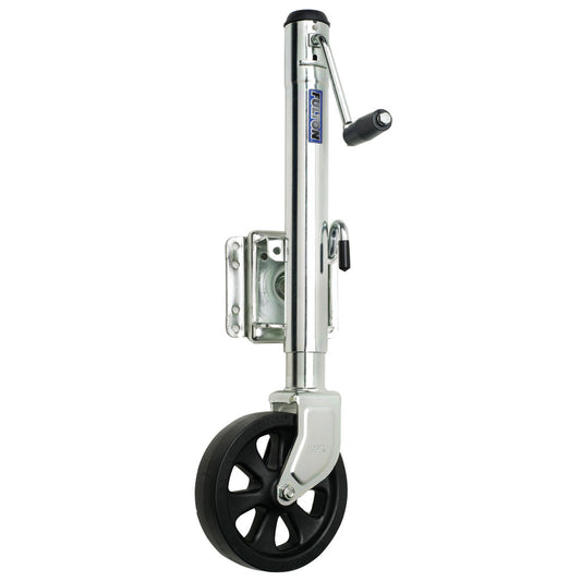 Fulton Single Wheel 1500 lbs BoltThru Swivel Jack XP15 0101