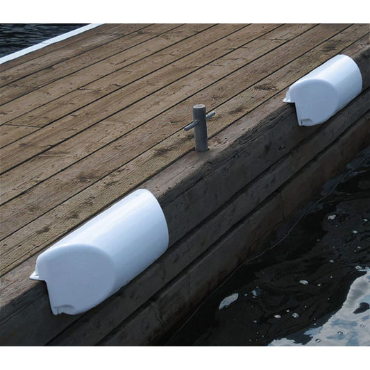 Dock Edge Dolphin Dockside Bumper 7 x 16 Straight  White 1060WF