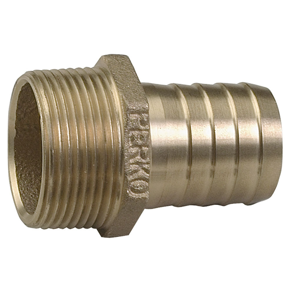 Perko 1 Pipe To Hose Adapter Straight Bronze MADE IN THE USA 0076DP6PLB