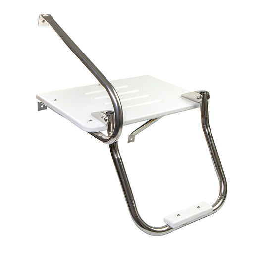 Whitecap White Poly Swim Platform wLadder fOutboard Motors 67902