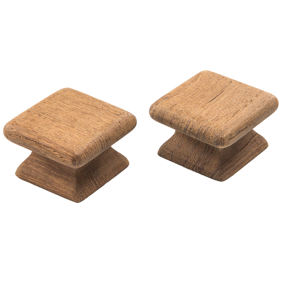 Whitecap Teak Square Drawer Knob  118  2 Pack 60130A