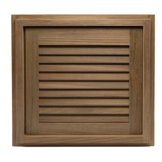 Whitecap Teak Louvered Door  Frame  Right Hand  15 x 15 60722