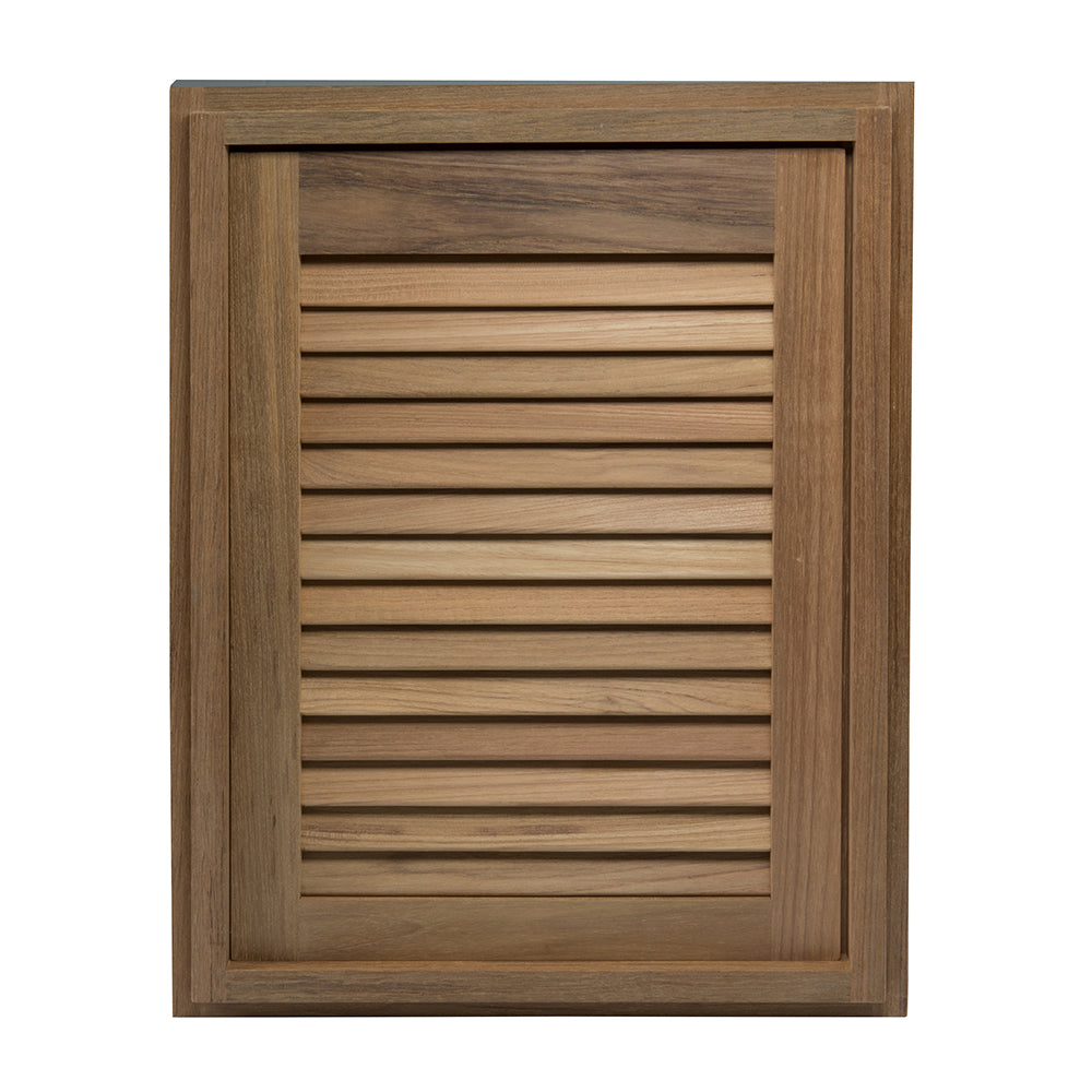 Whitecap Teak Louvered Door  Frame  Right Hand  15 x 20 60724