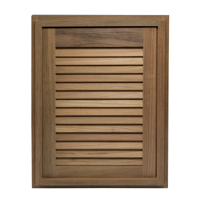 Whitecap Teak Louvered Door  Frame  Right Hand  15 x 20 60724