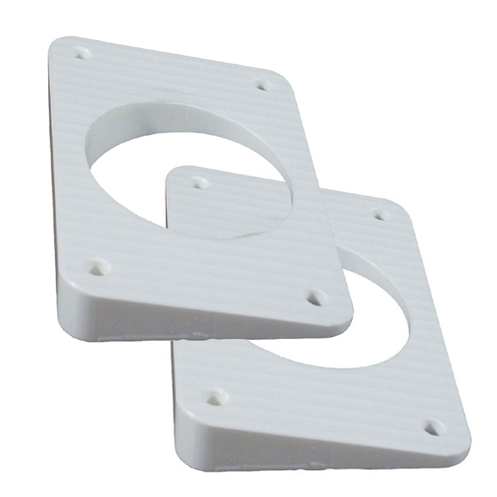 TACO Wedge Plates fGrand Slam Outriggers  White WP150WHA1