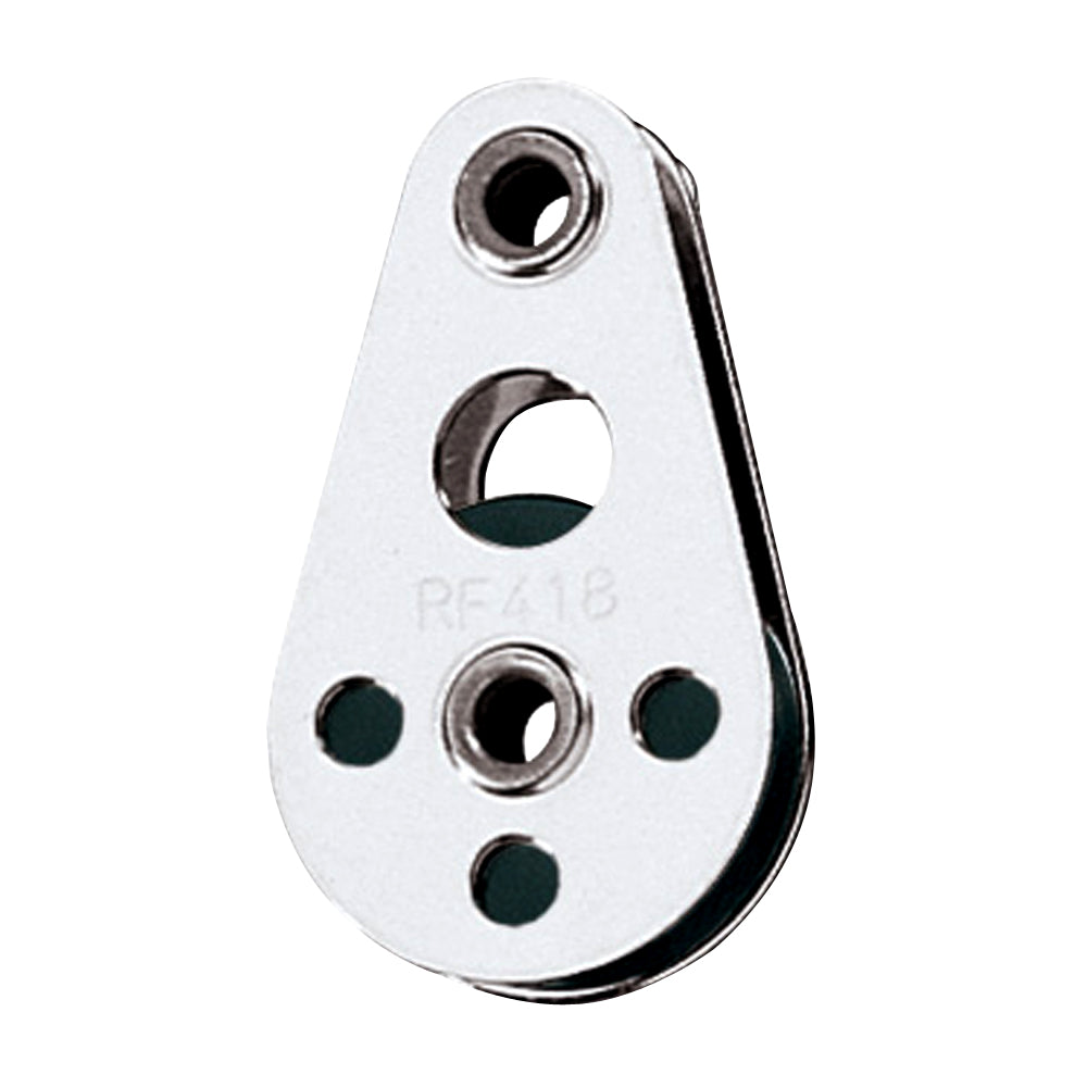 Ronstan Wire Block  Tubular Rivet Head wNylatron Sheave  25mm 1 Sheave Diameter RF418