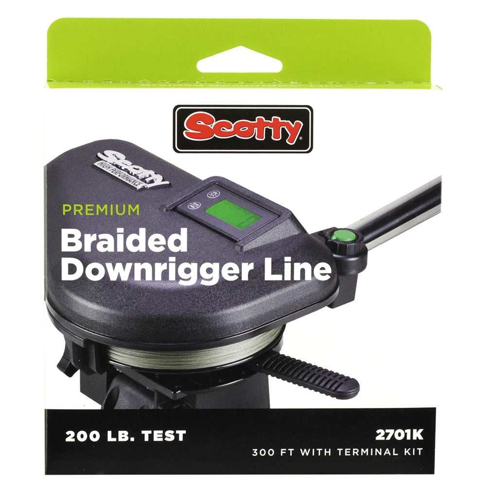 Scotty Premium Power Braid Downrigger Line  200ft of 200lb Test 2700K