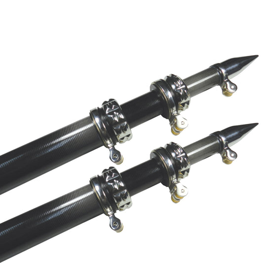 TACO 20 Carbon Fiber Outrigger Poles  Pair  Black OT4200CF