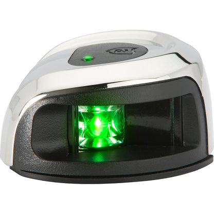 Attwood LightArmor Deck Mount Navigation Light  Stainless Steel  Starboard green  2NM NV2012SSG7