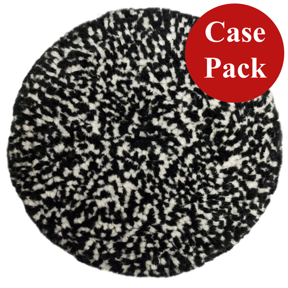 Presta Wool Compounding Pad  Black  White Heavy Cut  Case of 12 890146CASE