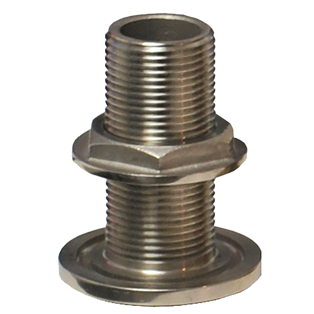 GROCO 112 NPS NPT Combo Stainless Steel ThruHull Fitting wNut TH1500WS