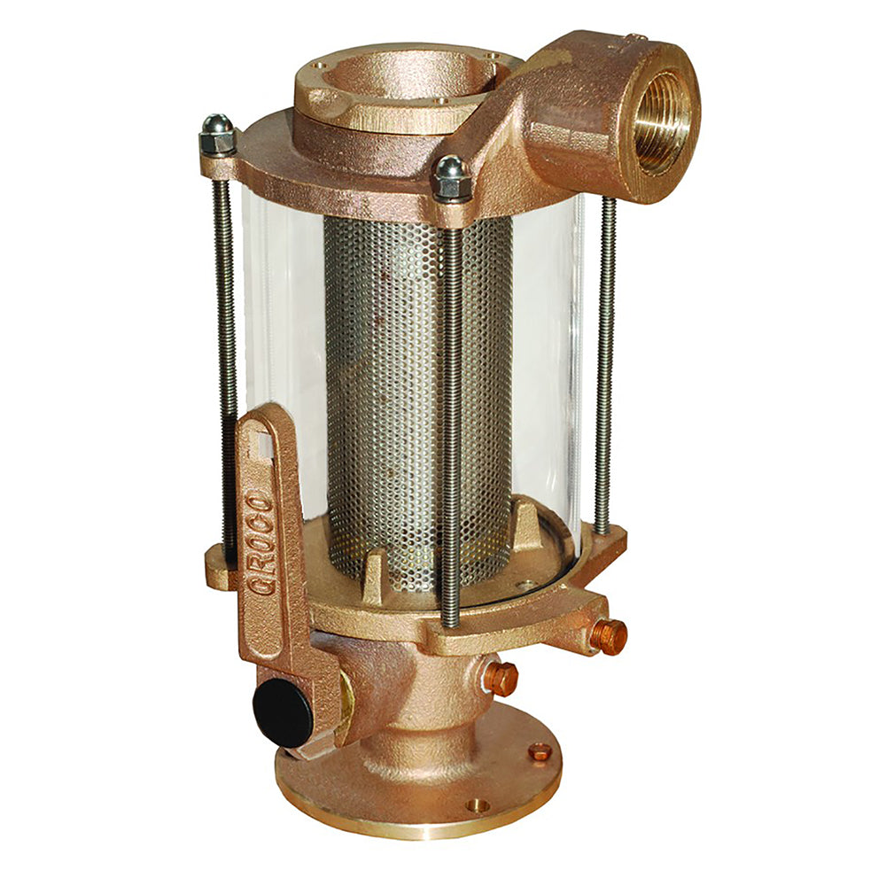 GROCO 114 Ball ValveSeacock  Raw Water Strainer Combo BVS1250