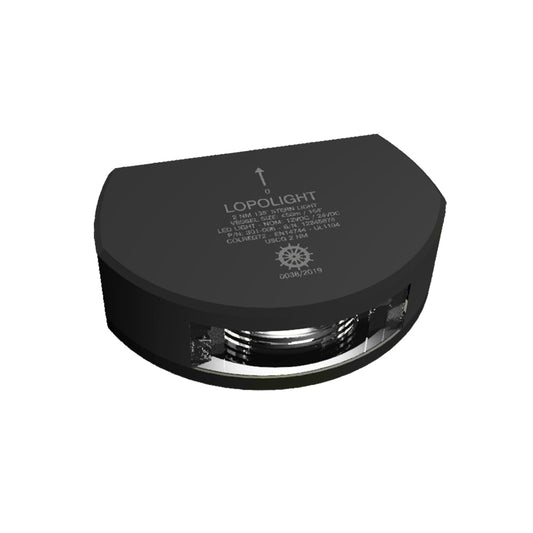 Lopolight Series 301006  Stern Light  2NM  Vertical Mount  White  Black Housing 301006B