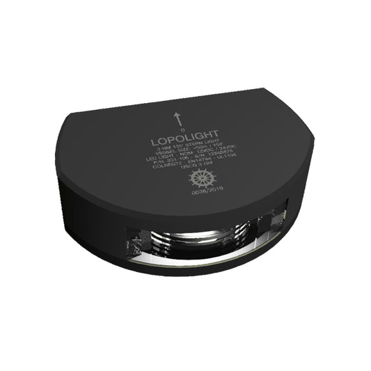 Lopolight Series 301106  Stern Light  3NM  Vertical Mount  White  Black Housing 301106B