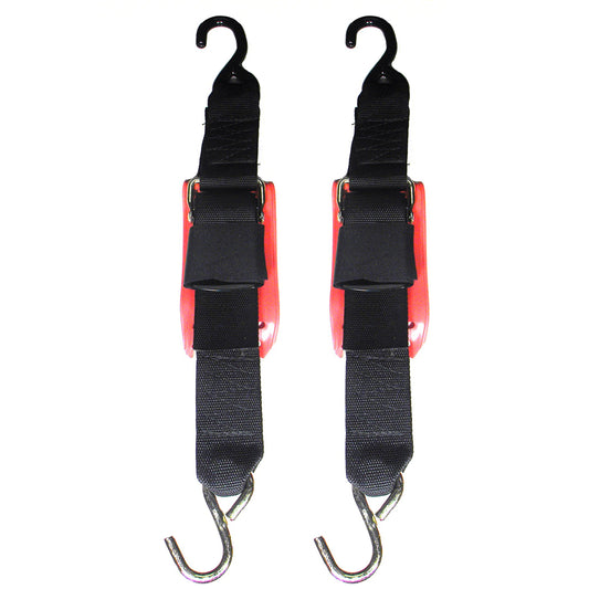 Rod Saver Quick Release Trailer TieDown wVinyl Pad  2 x 2  Pair QRTD2VP
