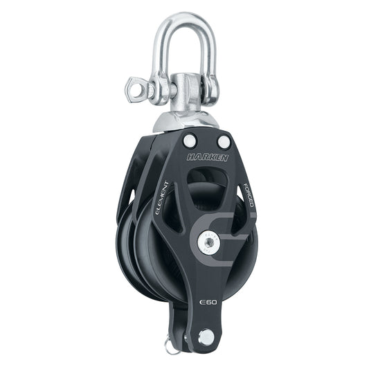 Harken 60mm Double Aluminum Element Block wSwivel  Becket 6270