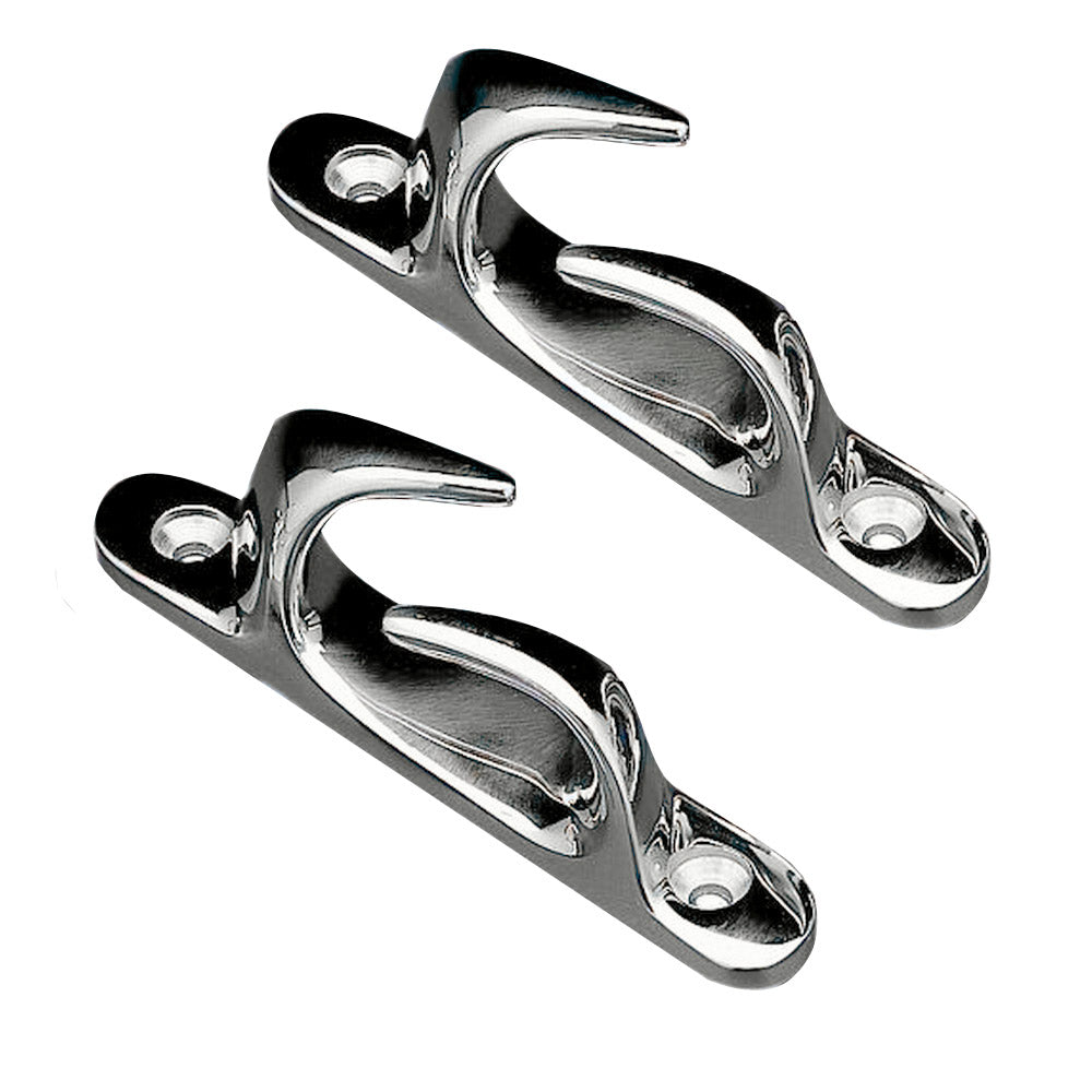 Whitecap Skene Bow Chock 412 Pair  Chrome Plated Brass S0981C