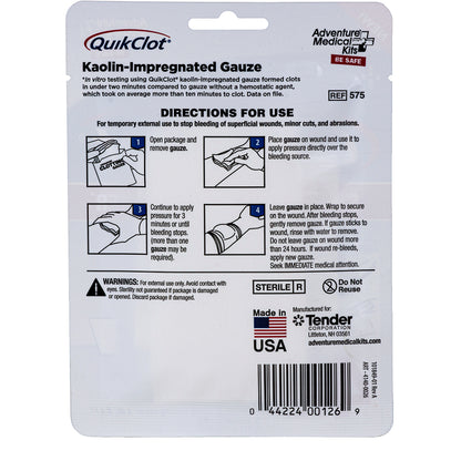 QuikClot Advanced Clotting Gauze  3 x 4 50200026