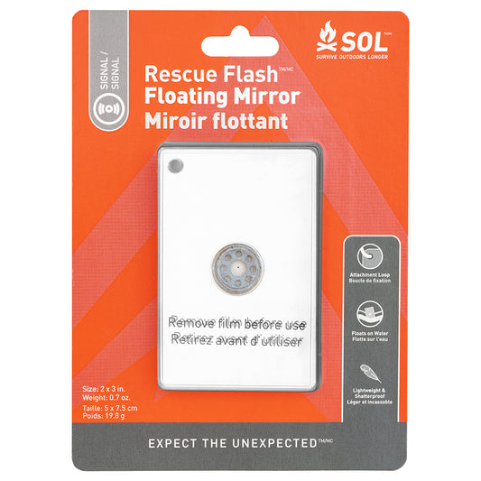 SOL Survive Outdoors Longer Rescue Flash Floating Mirror 01401004