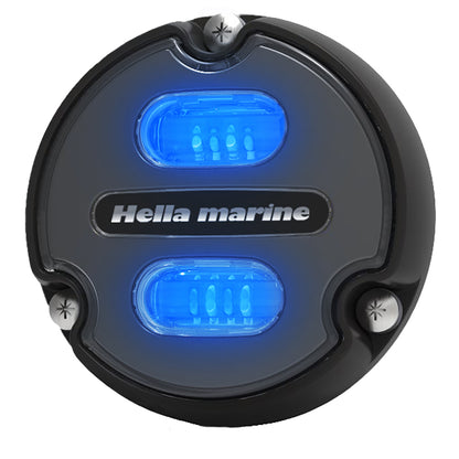 Hella Marine Apelo A1 Blue White Underwater Light  1800 Lumens  Black Housing  Charcoal Lens 016145001