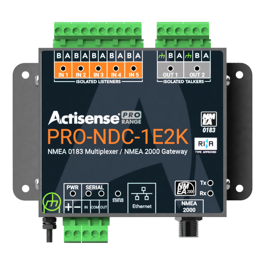 Actisense PRO NMEA 0183 Multiplexer / NMEA 2000 Gateway - PRO-NDC-1E2K