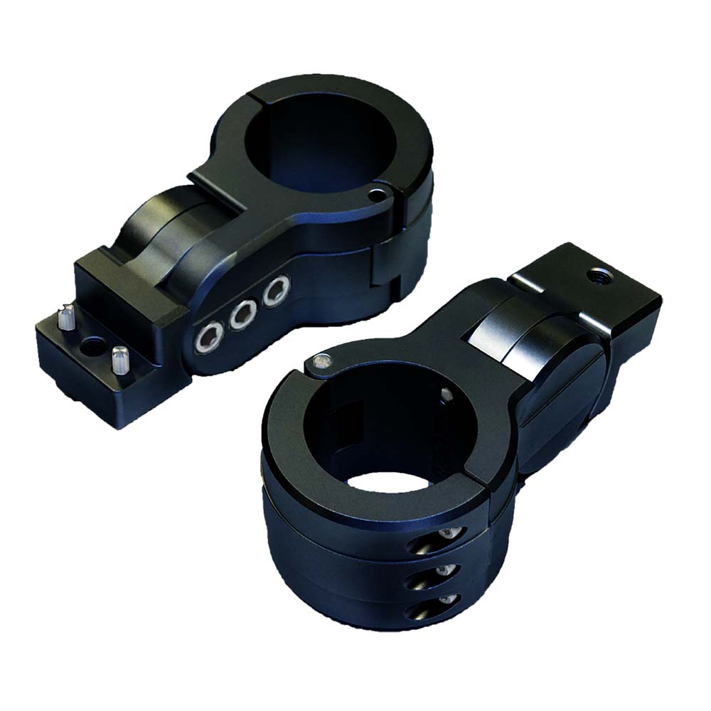 PTM Edge Board Rack Mounts  25 Pipe Clamp  Black P131982500TEBBK