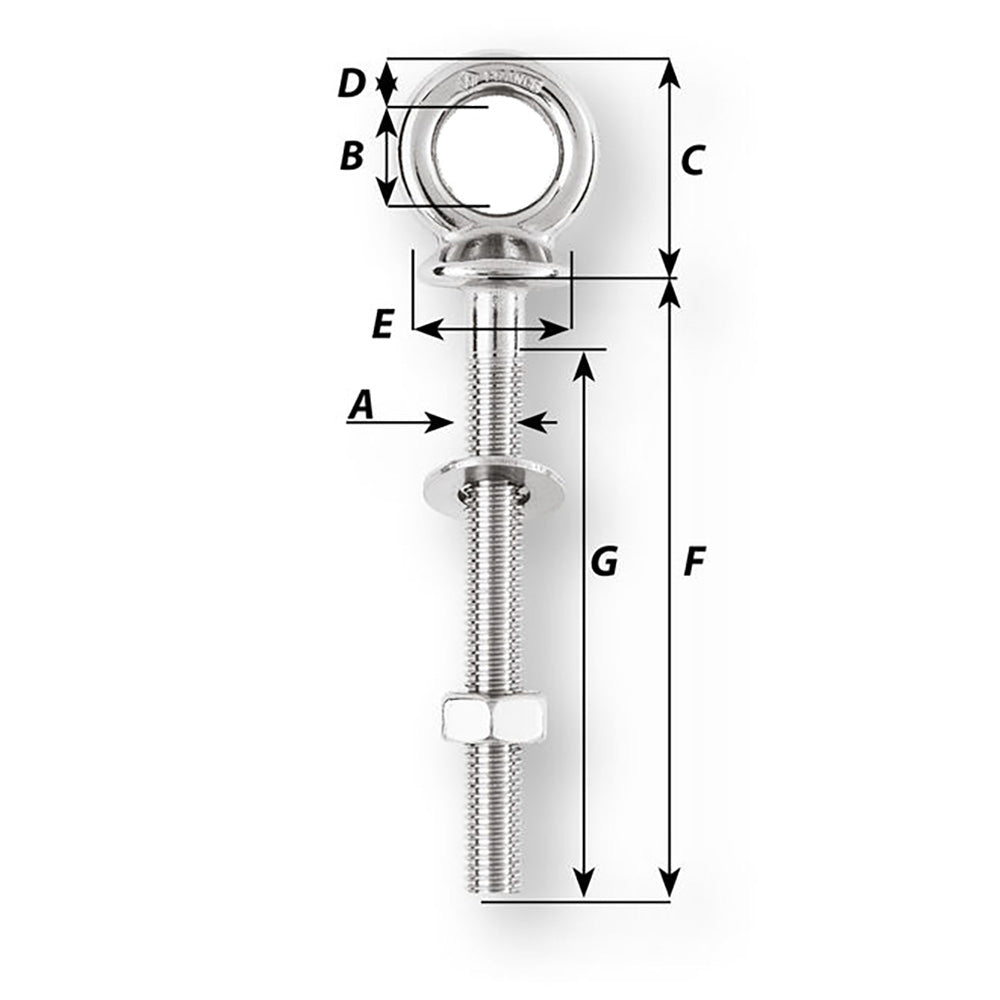 Wichard Eye Bolt  Diameter 916  Length 3532 06492