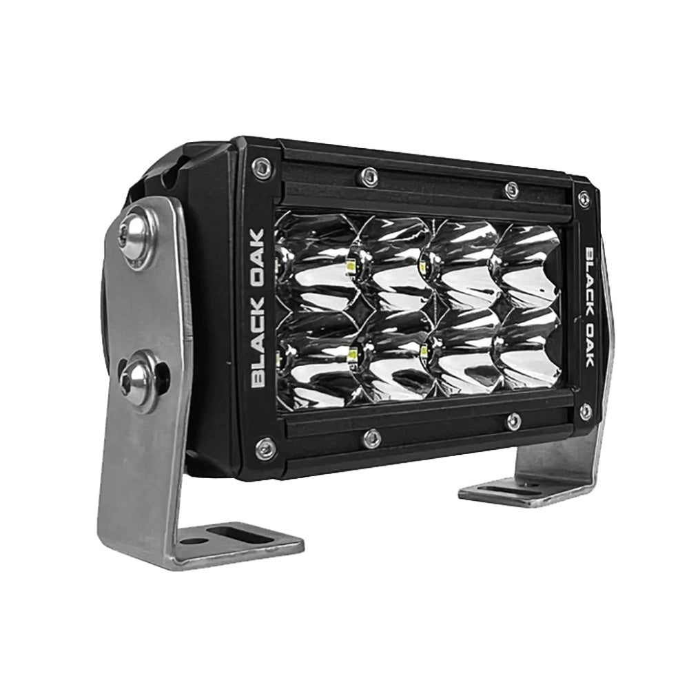 Black Oak Pro Series 30 Double Row 4 LED Light Bar  Spot Optics  Black Housing 4SD5OS