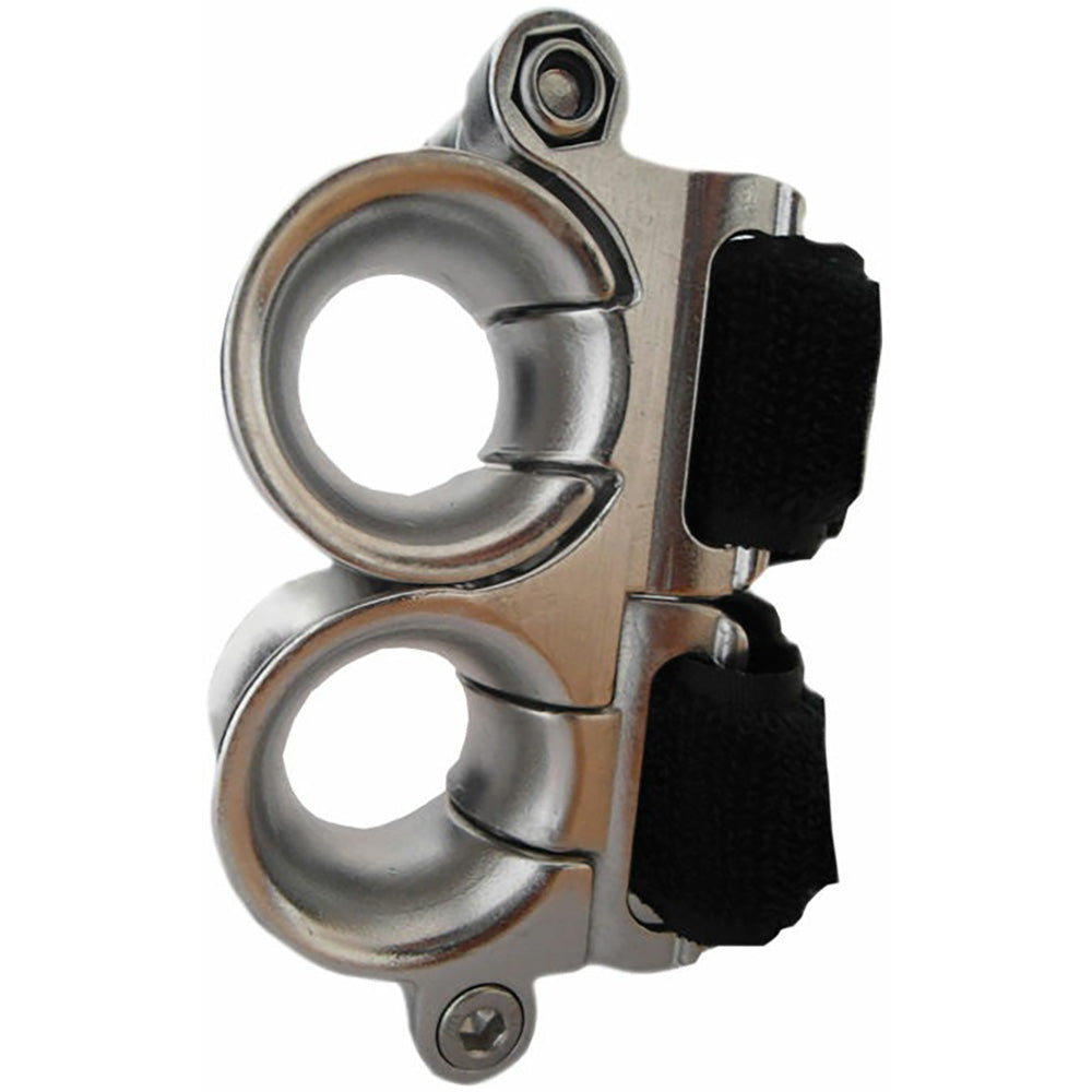 Wichard Double Fairlead  25mm Diameter Stanchion wWebbing  Velcro Stipe 20220